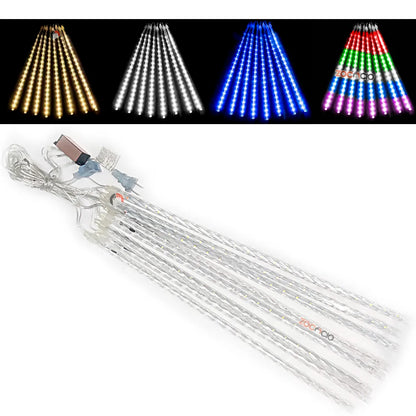 LUZ LLUVIA LED 8 tubos con 20 leds cada uno